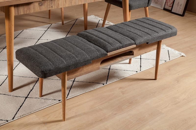 Idehult Benk 51 cm - Tre / Natur / Antrasitt - Møbler - Gangmøbler - Gangbenk