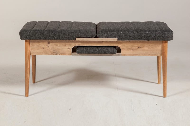 Idehult Benk 51 cm - Tre / Natur / Antrasitt - Møbler - Gangmøbler - Gangbenk