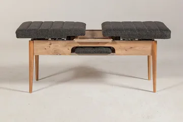 Idehult Benk 51 cm - Tre / Natur / Antrasitt - Møbler - Gangmøbler - Gangbenk