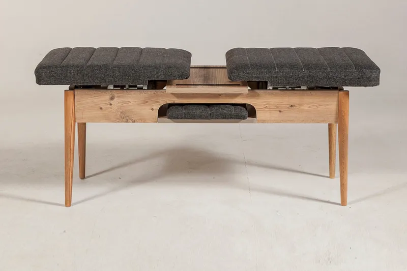 Idehult Benk 51 cm - Tre / Natur / Antrasitt - Møbler - Gangmøbler - Gangbenk