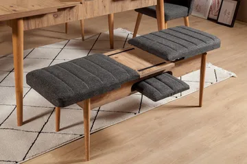 Idehult Benk 51 cm - Tre / Natur / Antrasitt - Møbler - Gangmøbler - Gangbenk