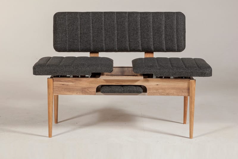 Idehult Benk 85 cm - Tre / Natur / Antrasitt - Møbler - Gangmøbler - Gangbenk