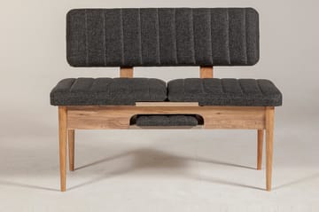 Idehult Benk 85 cm - Tre / Natur / Antrasitt - Møbler - Gangmøbler - Gangbenk