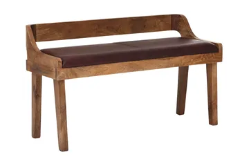 Shontrell Sittebenk - Brun - Møbler - Stoler - Benk - Benk med ryggstøtte