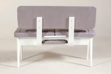 Shundrea Benk 85 cm - Hvit - Møbler - Stoler - Benk - Benk med ryggstøtte