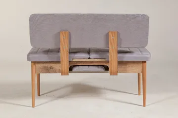 Shundrea Benk 85 cm - Tre / Natur - Møbler - Stoler - Benk - Benk med ryggstøtte