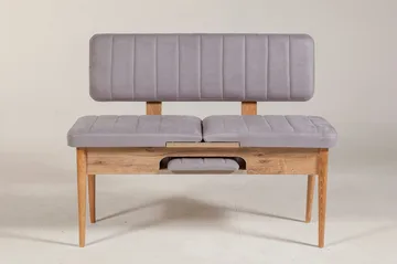 Shundrea Benk 85 cm - Tre / Natur - Møbler - Stoler - Benk - Benk med ryggstøtte