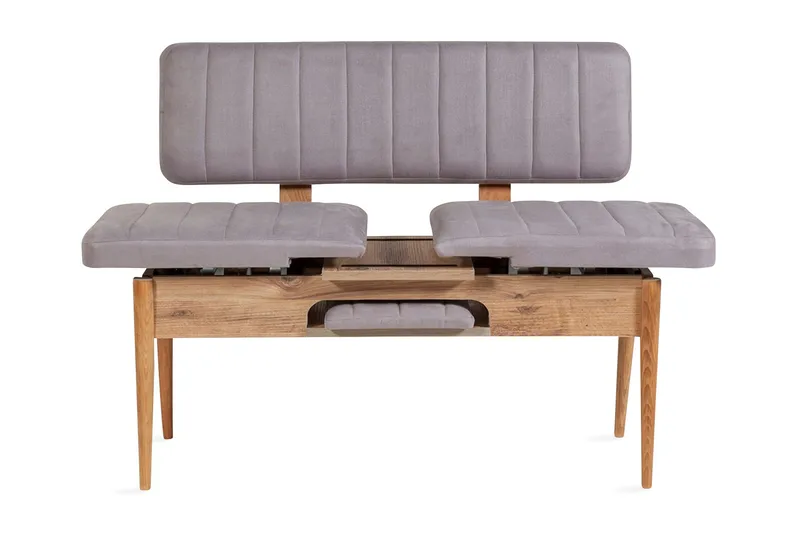 Shundrea Benk 85 cm - Tre / Natur - Møbler - Stoler - Benk - Benk med ryggstøtte