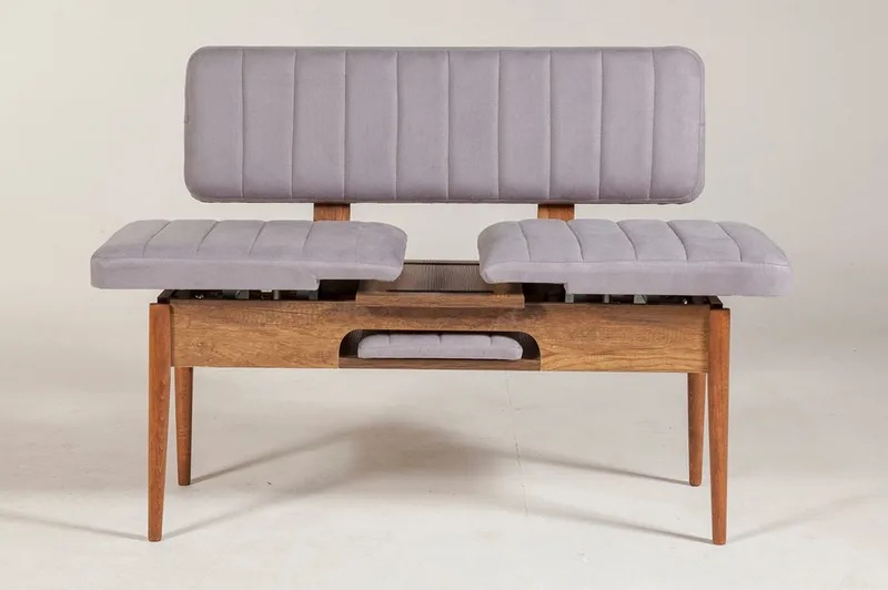 Shundrea Benk 85 cm - Valnøtt - Møbler - Stoler - Benk - Benk med ryggstøtte