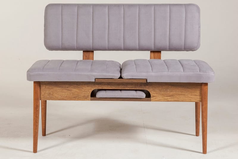 Shundrea Benk 85 cm - Valnøtt - Møbler - Stoler - Benk - Benk med ryggstøtte