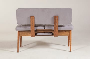 Shundrea Benk 85 cm - Valnøtt - Møbler - Stoler - Benk - Benk med ryggstøtte