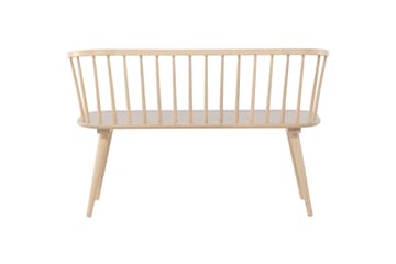 Sittebenk med ryggstøtte Venture Home Bobby sittebenk 120 cm Whitewash Hvitvasket - Møbler - Stoler - Benk - Benk med ryggstøtte