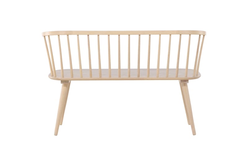 Sittebenk med ryggstøtte Venture Home Bobby sittebenk 120 cm Whitewash Hvitvasket - Møbler - Stoler - Benk - Benk med ryggstøtte