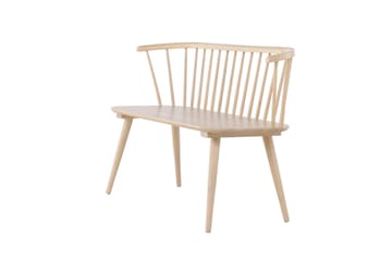 Sittebenk med ryggstøtte Venture Home Bobby sittebenk 120 cm Whitewash Hvitvasket - Møbler - Stoler - Benk - Benk med ryggstøtte