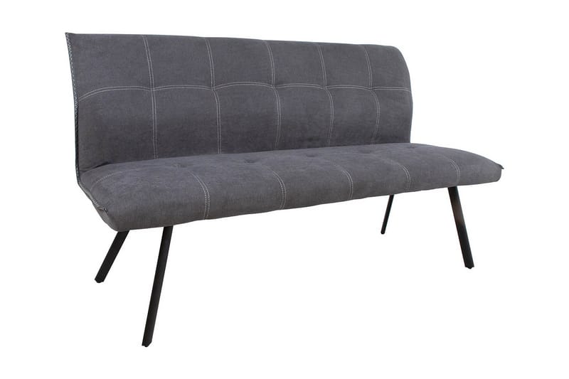 Sofa Eddy 160 cm Grå - Benk med ryggstøtte