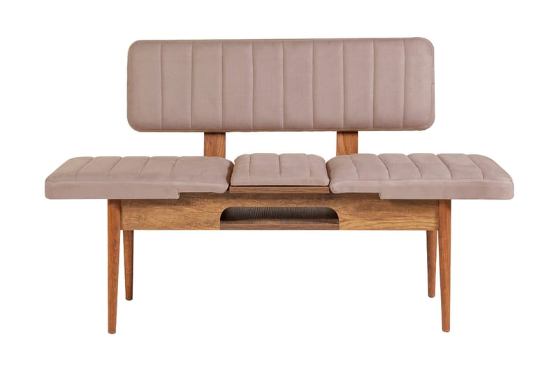 Valsot Sittebenk 110 cm, Mørkebrun/Grå