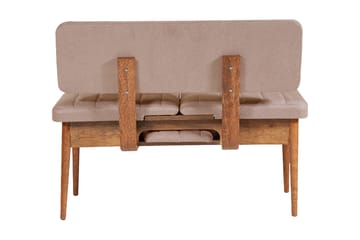 Valsot Sittebenk 110 cm - Mørkebrun/Grå - Møbler - Stoler - Benk - Benk med ryggstøtte