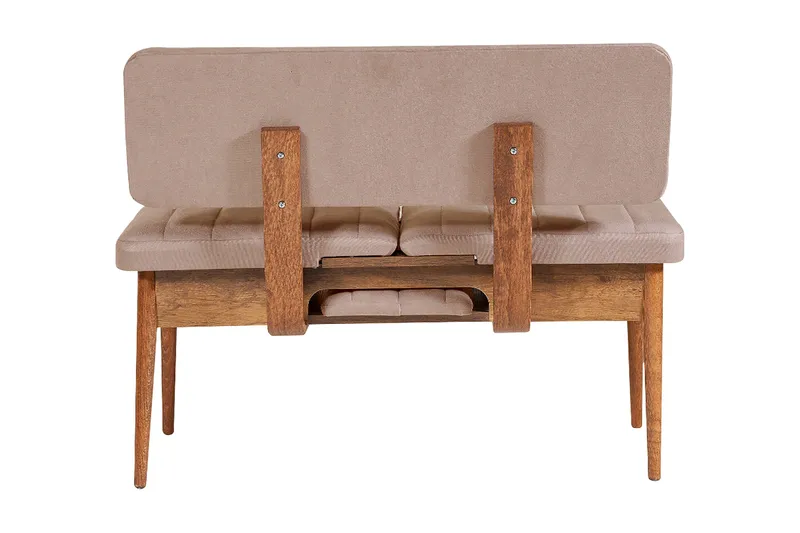 Valsot Sittebenk 110 cm - Mørkebrun/Grå - Møbler - Stoler - Benk - Benk med ryggstøtte