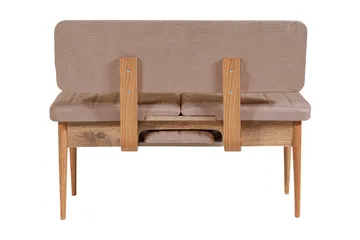 Valsot Sittebenk 110 cm - tre/natur/Grå - Møbler - Stoler - Benk - Benk med ryggstøtte