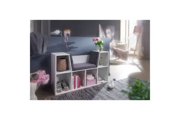 Benke Wohnling Melaminbelagt Sponplate Polstret Sitteplass Oppbevaringsplass Moderne - Møbler - Stoler - Benk - Benk med ryggstøtte