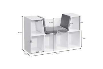 Benke Wohnling Melaminbelagt Sponplate Polstret Sitteplass Oppbevaringsplass Moderne - Møbler - Stoler - Benk - Benk med ryggstøtte