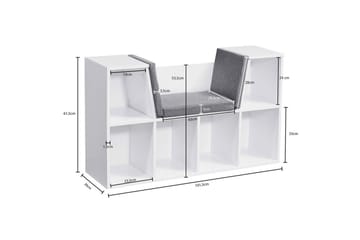 Benke Wohnling Melaminbelagt Sponplate Polstret Sitteplass Oppbevaringsplass Moderne - Møbler - Stoler - Benk - Benk med ryggstøtte