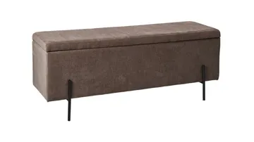 Brewster benk m oppbevaring 120 cm - Brun - Møbler - Stoler - Benk