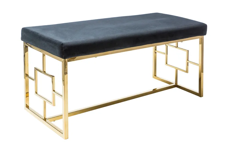 Chemins Sittebenk, Fløyel/Svart/Gull