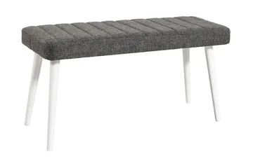 Derpele Sittebenk - Vit/Antrasitt - Møbler - Stoler - Benk
