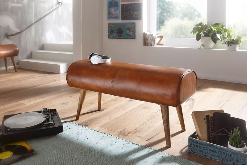 Ednesha Sittebenk - Brun - Møbler - Stoler - Benk