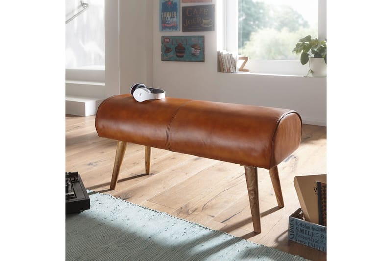 Ednesha Sittebenk - Brun - Møbler - Stoler - Benk