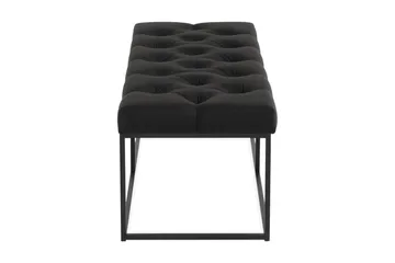 Ella Benk 120cm Dypheftet - Svart - Møbler - Stoler - Benk