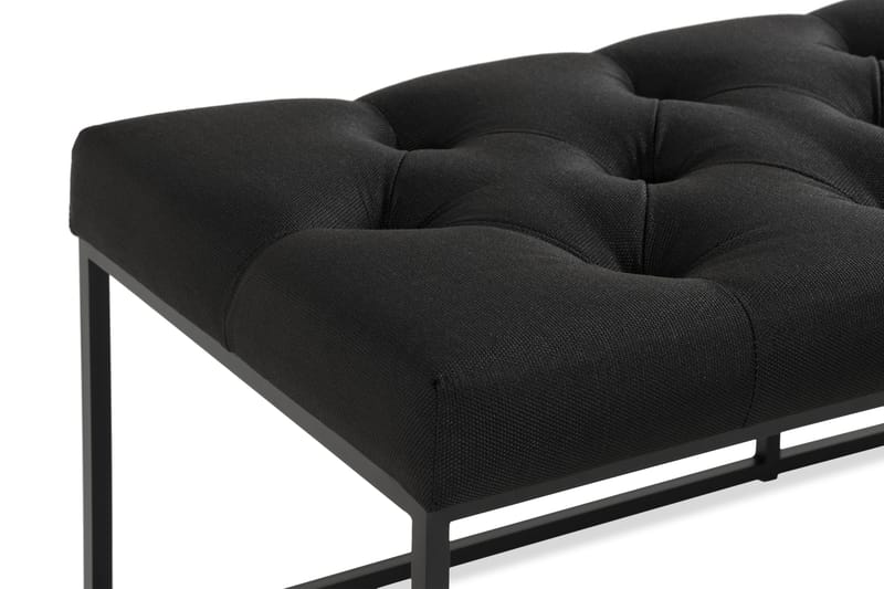 Ella Benk 120cm Dypheftet - Svart - Møbler - Stoler - Benk