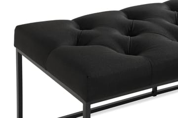 Ella Benk 120cm Dypheftet - Svart - Møbler - Stoler - Benk