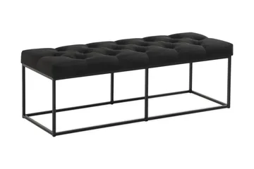 Ella Benk 120cm Dypheftet - Svart - Møbler - Stoler - Benk