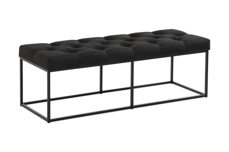 Ella Benk 120cm Dypheftet, Svart