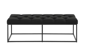 Ella Benk 120cm Dypheftet - Svart - Møbler - Stoler - Benk