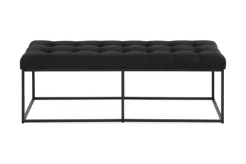 Ella Benk 120cm Rutete - Svart - Møbler - Stoler - Benk