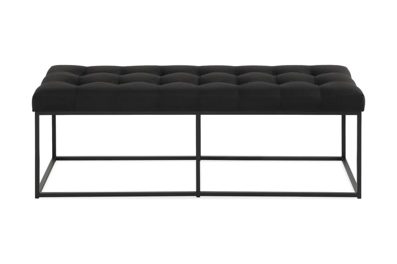 Ella Benk 120cm Rutete - Svart - Møbler - Stoler - Benk