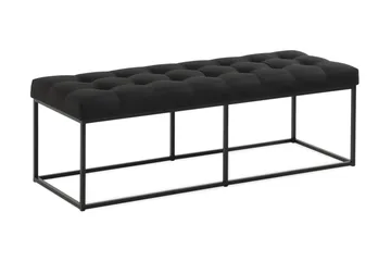 Ella Benk 120cm Rutete - Svart - Møbler - Stoler - Benk