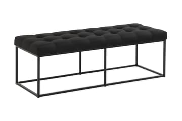 Ella Benk 120cm Rutete - Svart - Møbler - Stoler - Benk