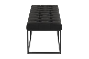 Ella Benk 120cm Rutete - Svart - Møbler - Stoler - Benk