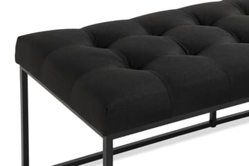 Ella Benk 120cm Rutete - Svart - Møbler - Stoler - Benk