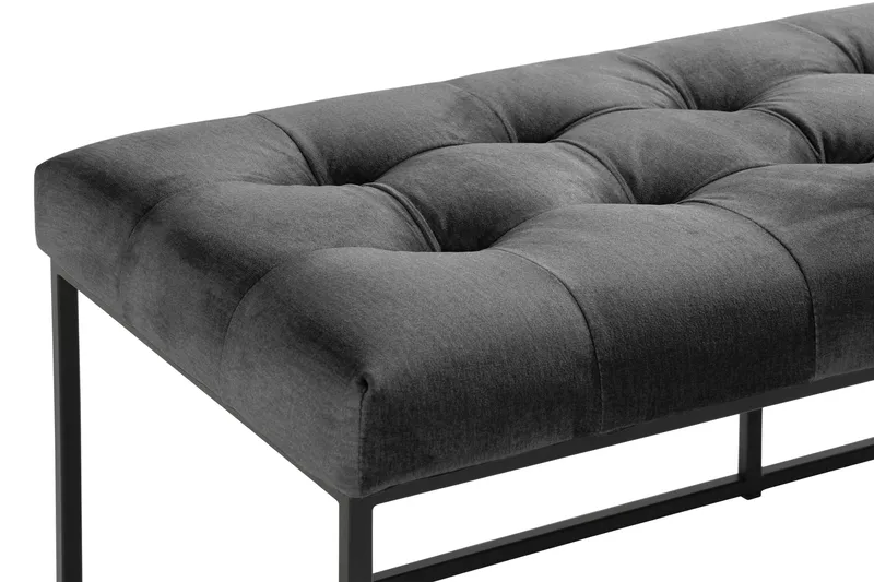 Ella Sittebenk 120 cm Rutete - Mørkegrå - Møbler - Stoler - Benk