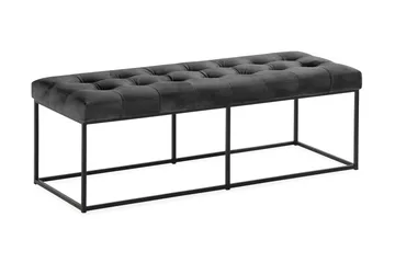 Ella Sittebenk 120 cm Rutete - Mørkegrå - Møbler - Stoler - Benk