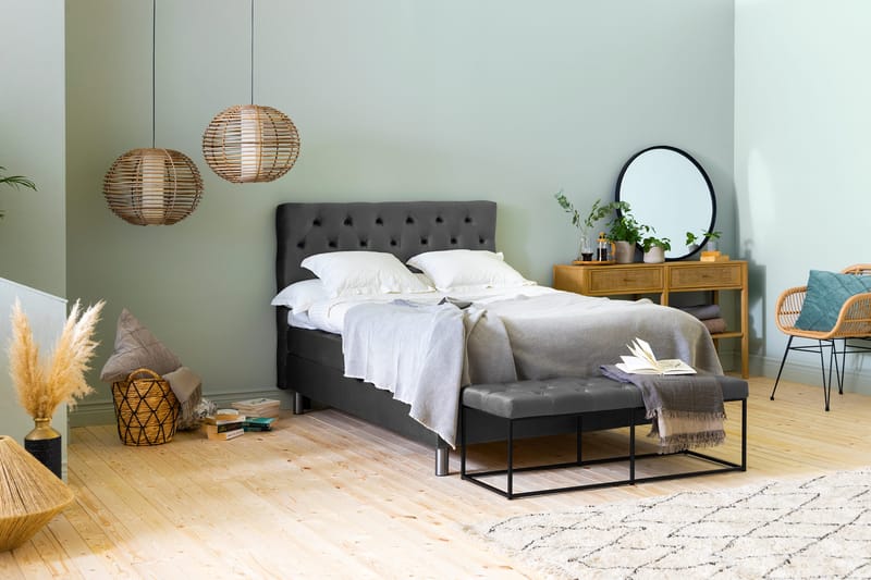 Ella Sittebenk 120cm Dypheftende - Mørkegrå - Møbler - Stoler - Benk
