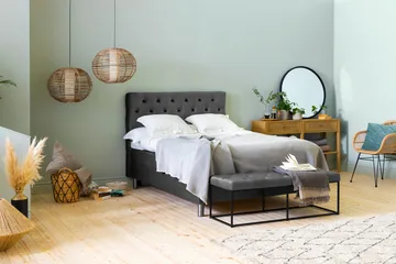 Ella Sittebenk 120cm Dypheftende - Mørkegrå - Møbler - Stoler - Benk