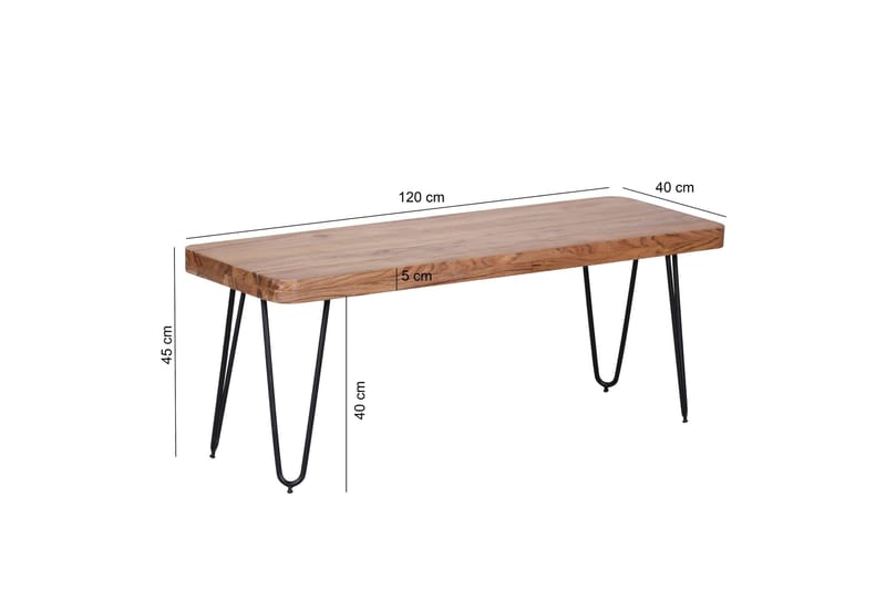 Fumiyo Sittebenk - Brun - Møbler - Stoler - Benk