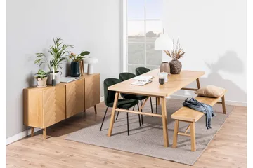 Galwa Sittebenk - Svart/Matt Ek - Møbler - Stoler - Benk