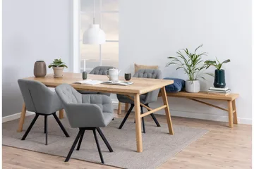 Galwa Sittebenk - Svart/Matt Ek - Møbler - Stoler - Benk